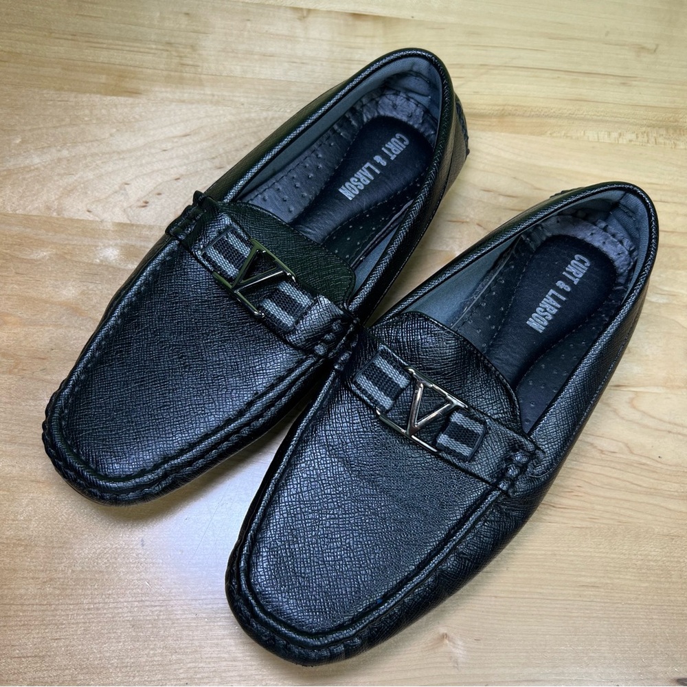 Curt & Larson black men’s loafers flats size 6